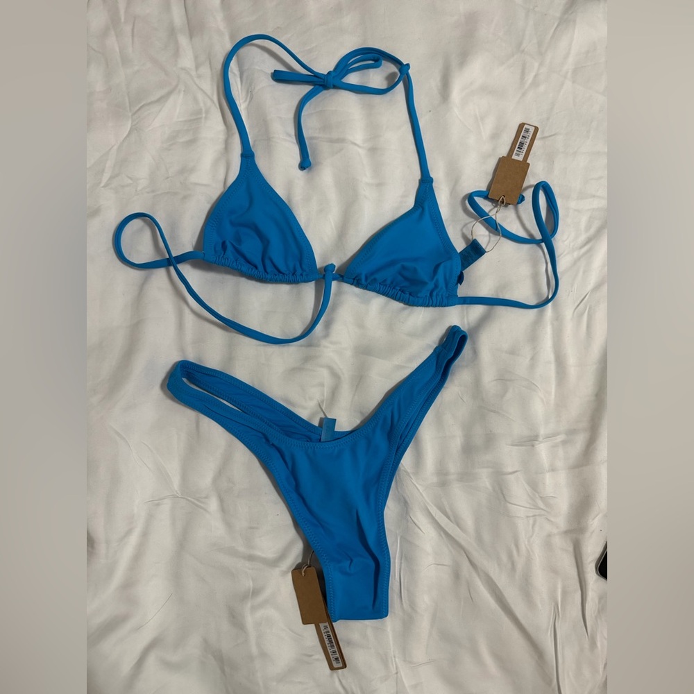 SKIMS Vibrant Blue Bikini Set